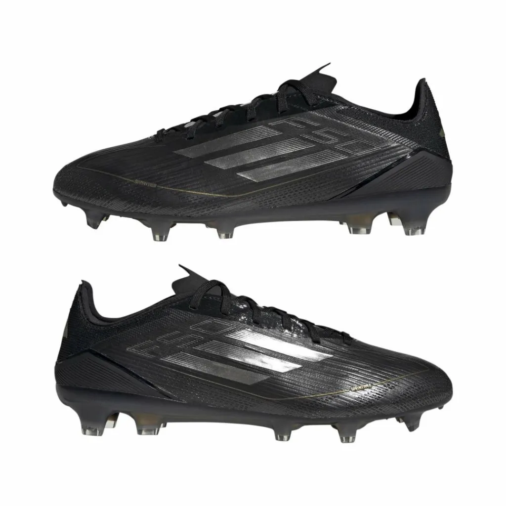 Voetbalschoenen-adidas F50 Pro FG voetbalschoenen heren core black iron metallic gold metallic