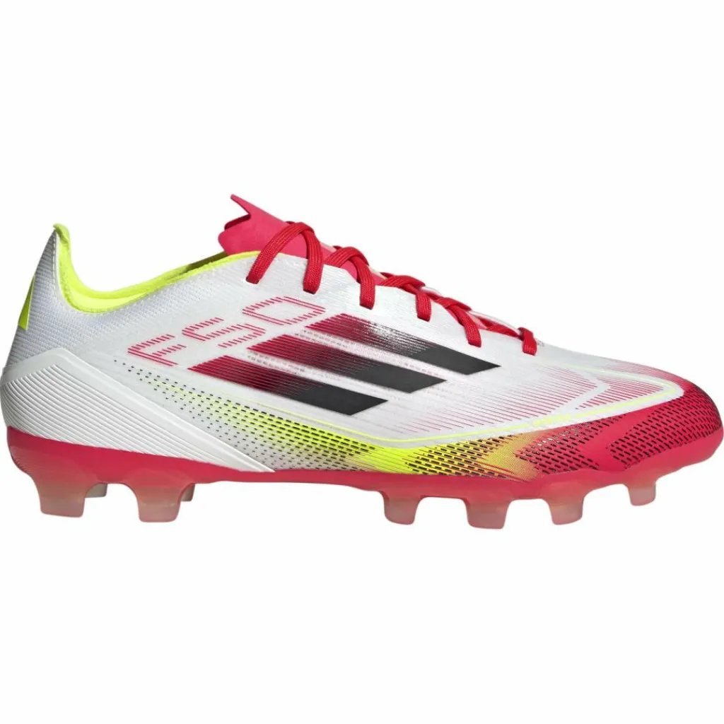 adidas F50 Pro MG voetbalschoenen heren cloud white core black solar yellow< Voetbalschoenen