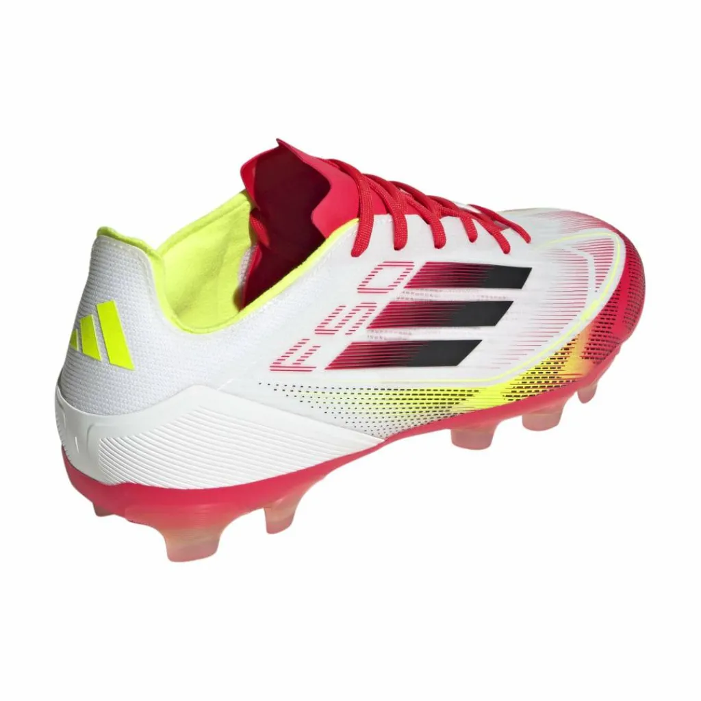 adidas F50 Pro MG voetbalschoenen heren cloud white core black solar yellow< Voetbalschoenen