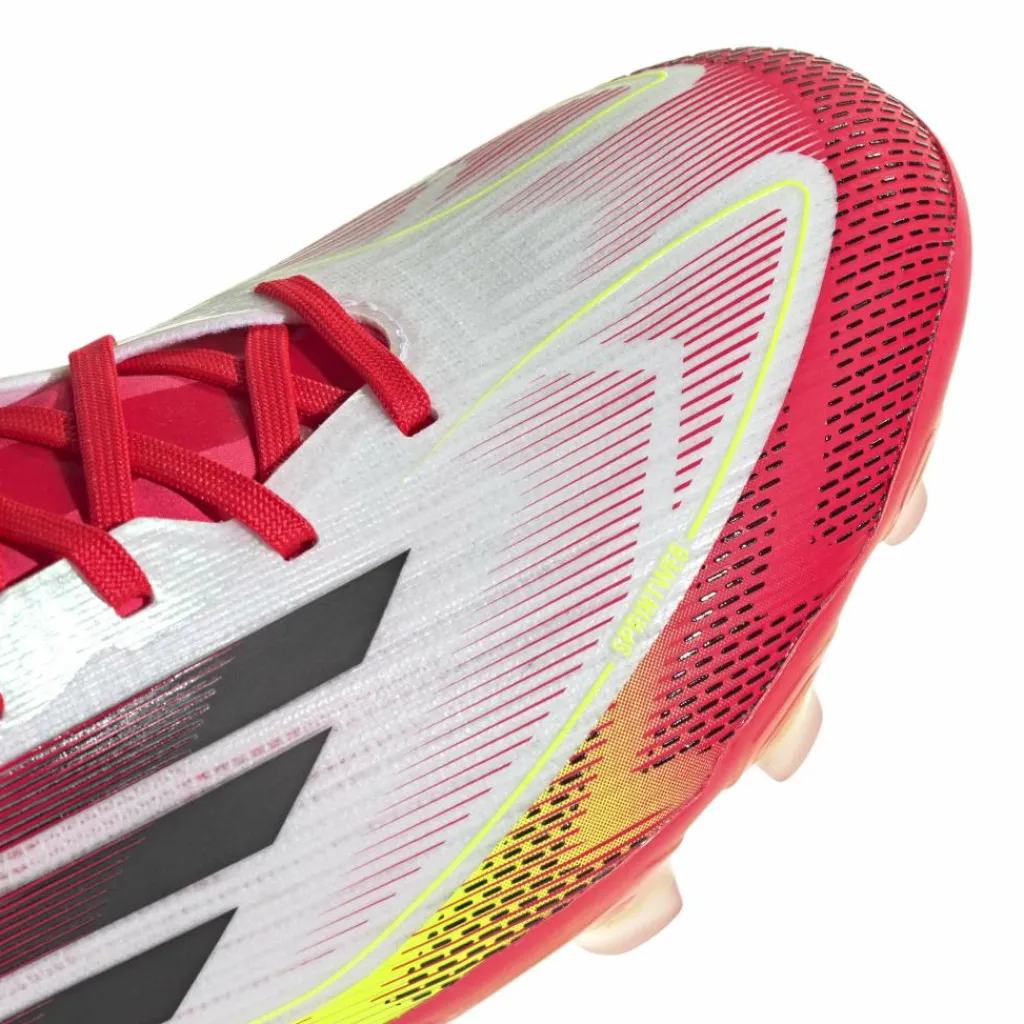 adidas F50 Pro MG voetbalschoenen heren cloud white core black solar yellow< Voetbalschoenen