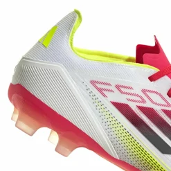 adidas F50 Pro MG voetbalschoenen heren cloud white core black solar yellow< Voetbalschoenen