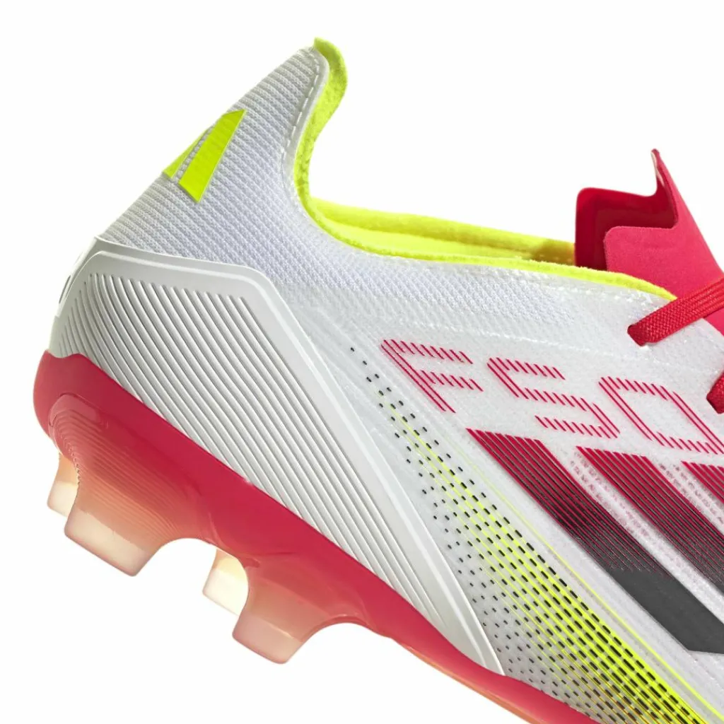 adidas F50 Pro MG voetbalschoenen heren cloud white core black solar yellow< Voetbalschoenen