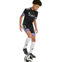 Voetbalkleding-adidas F50 voetbalshirt junior black purple rush