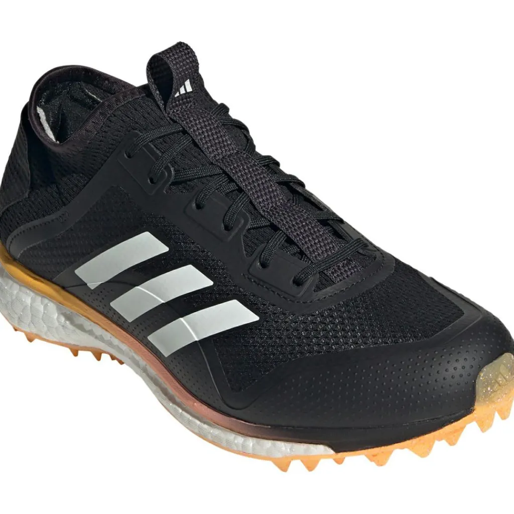 adidas Fabela X Empower hockeyschoenen dames core black zero metalic spark< Hockeyschoenen