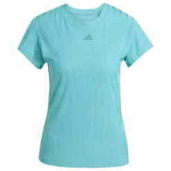 Tenniskleding-adidas Freelift tennisshirt dames tee green