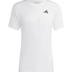Tenniskleding-adidas Freelift tennisshirt heren white
