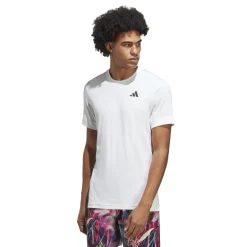 Tenniskleding-adidas Freelift tennisshirt heren white