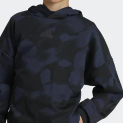 adidas Future Icons Camo Printed hoodie junior legend ink black< Sport Trui