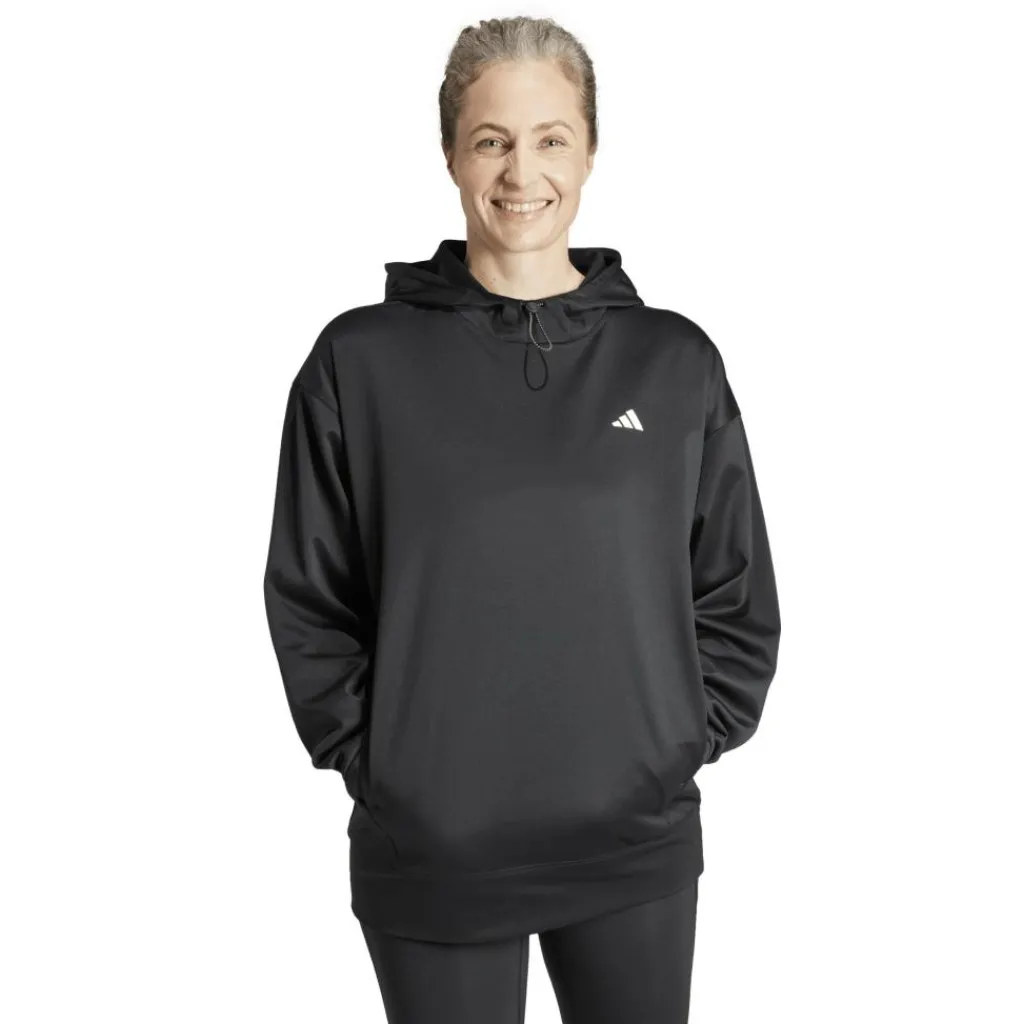 Sport Trui-adidas Game and Go hoodie dames black white