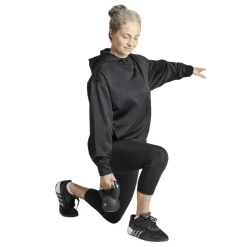 Sport Trui-adidas Game and Go hoodie dames black white