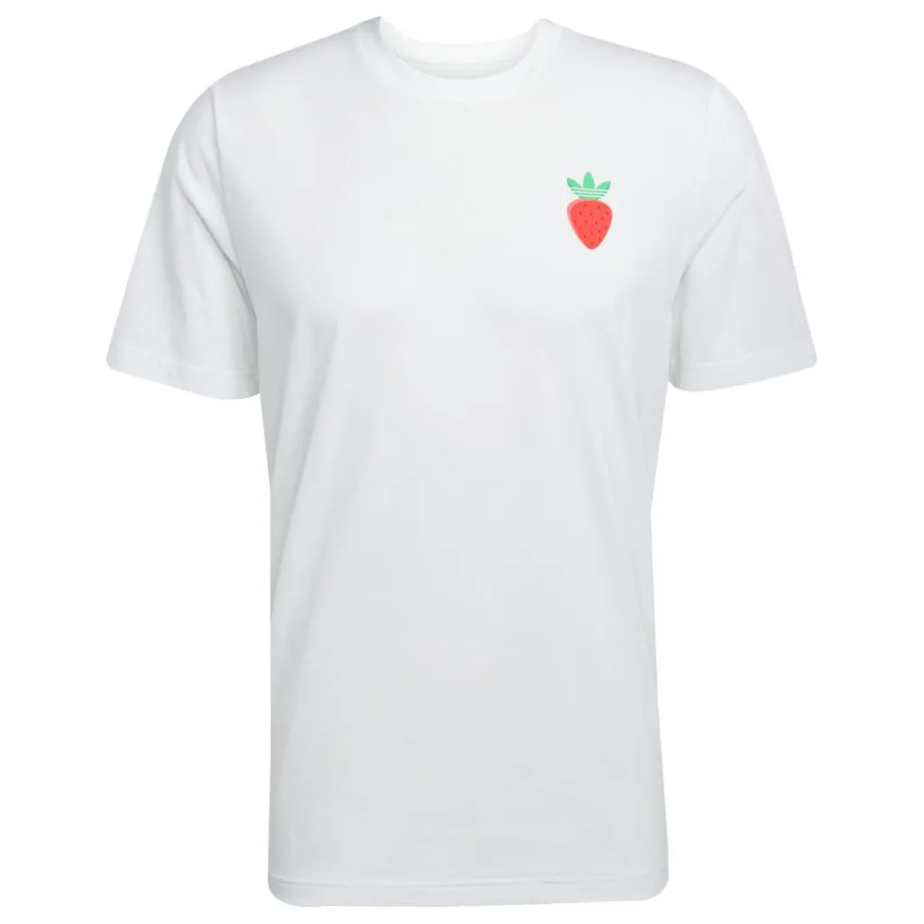 Tenniskleding-adidas Graphic tennisshirt heren white