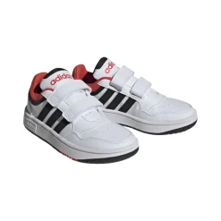 Schoenen-adidas Hoops 3.0 CF C schoenen junior cloud white core black bright red