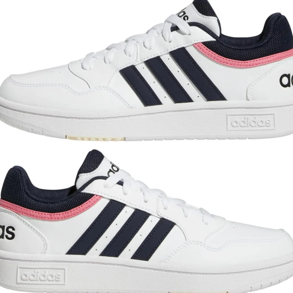 Schoenen-adidas Hoops 3.0 Low Classic Vintage schoenen dames cloud white legend ink