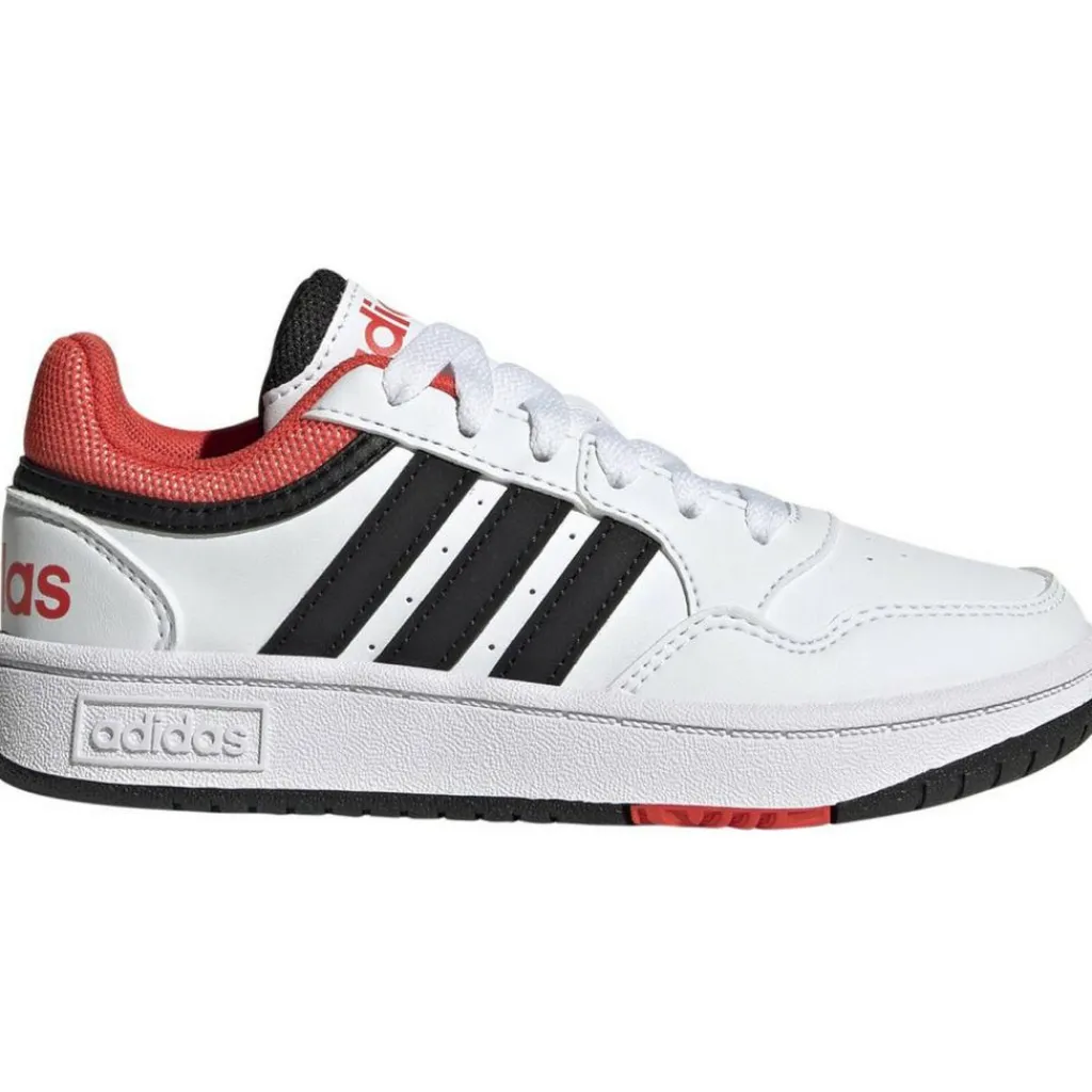 Schoenen-adidas Hoops 3.0 schoenen junior cloud white core black bright red