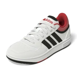 Schoenen-adidas Hoops 3.0 schoenen junior cloud white core black bright red