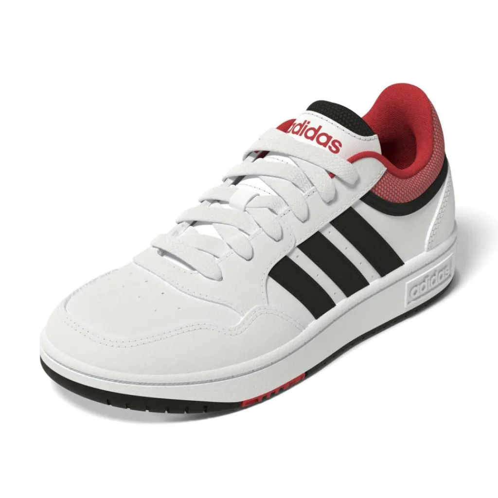 Schoenen-adidas Hoops 3.0 schoenen junior cloud white core black bright red