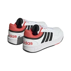 Schoenen-adidas Hoops 3.0 schoenen junior cloud white core black bright red