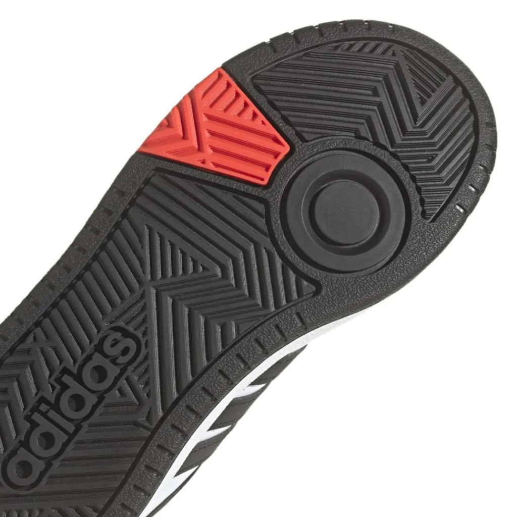 Schoenen-adidas Hoops 3.0 schoenen junior cloud white core black bright red