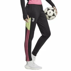Voetbalkleding-adidas Juventus 22 - 23 trainingsbroek dames black pulse  magenta
