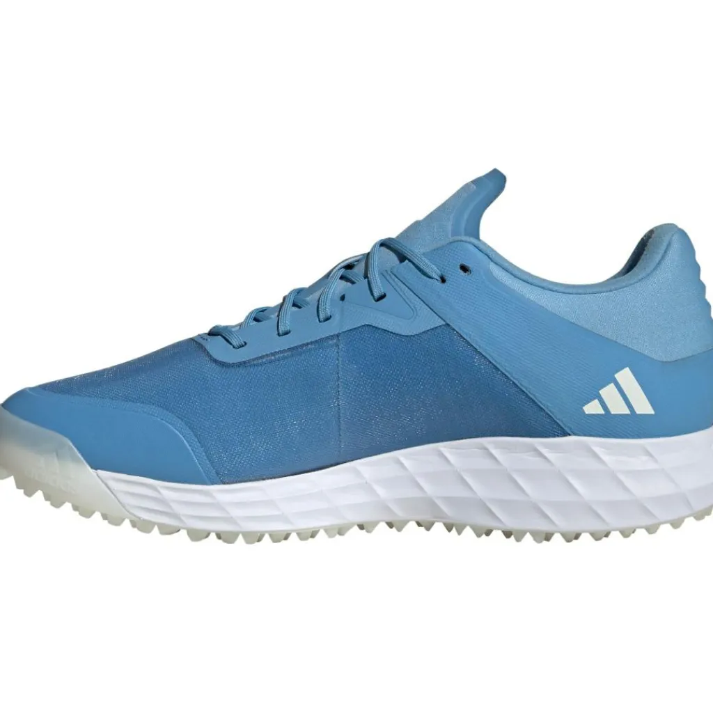 Hockeyschoenen-adidas Lux 2.2S hockeyschoenen heren team light blue zero metalic cloud white