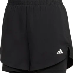 adidas Made For Training Minimal Two-In-One short dames black white< Sportbroek
