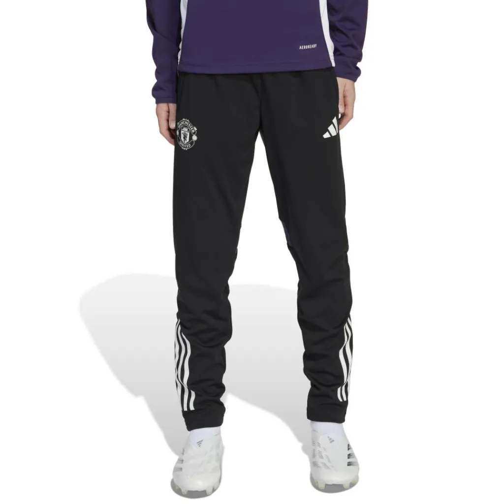 Voetbalkleding-adidas Manchester United Tiro 25 Competition trainingsbroek junior black