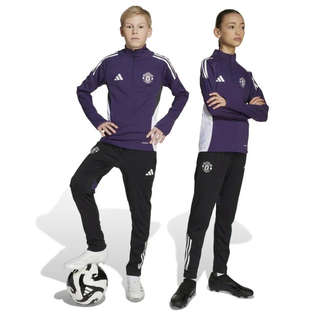 Voetbalkleding-adidas Manchester United Tiro 25 Competition trainingsbroek junior black