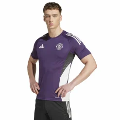 Voetbalkleding-adidas Manchester United Tiro 25 voetbalshirt heren aurora plum