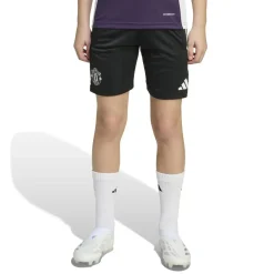 Voetbalkleding-adidas Manchester United Tiro 25 Competition voetbalbroekje junior black