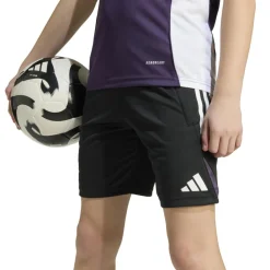 Voetbalkleding-adidas Manchester United Tiro 25 Competition voetbalbroekje junior black