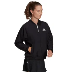 adidas Melbourne trainingsjack dames black white< Tenniskleding