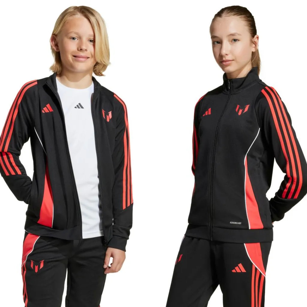 Voetbalkleding-adidas Messi trainingsjack junior black