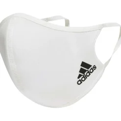 Overige Accessoires-adidas mondkapje white 3-pack - M - L