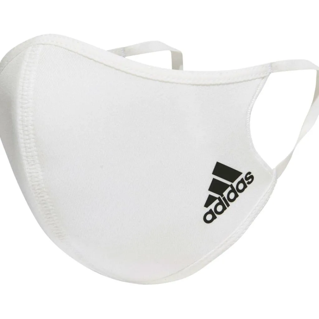 Overige Accessoires-adidas mondkapje white 3-pack - M - L