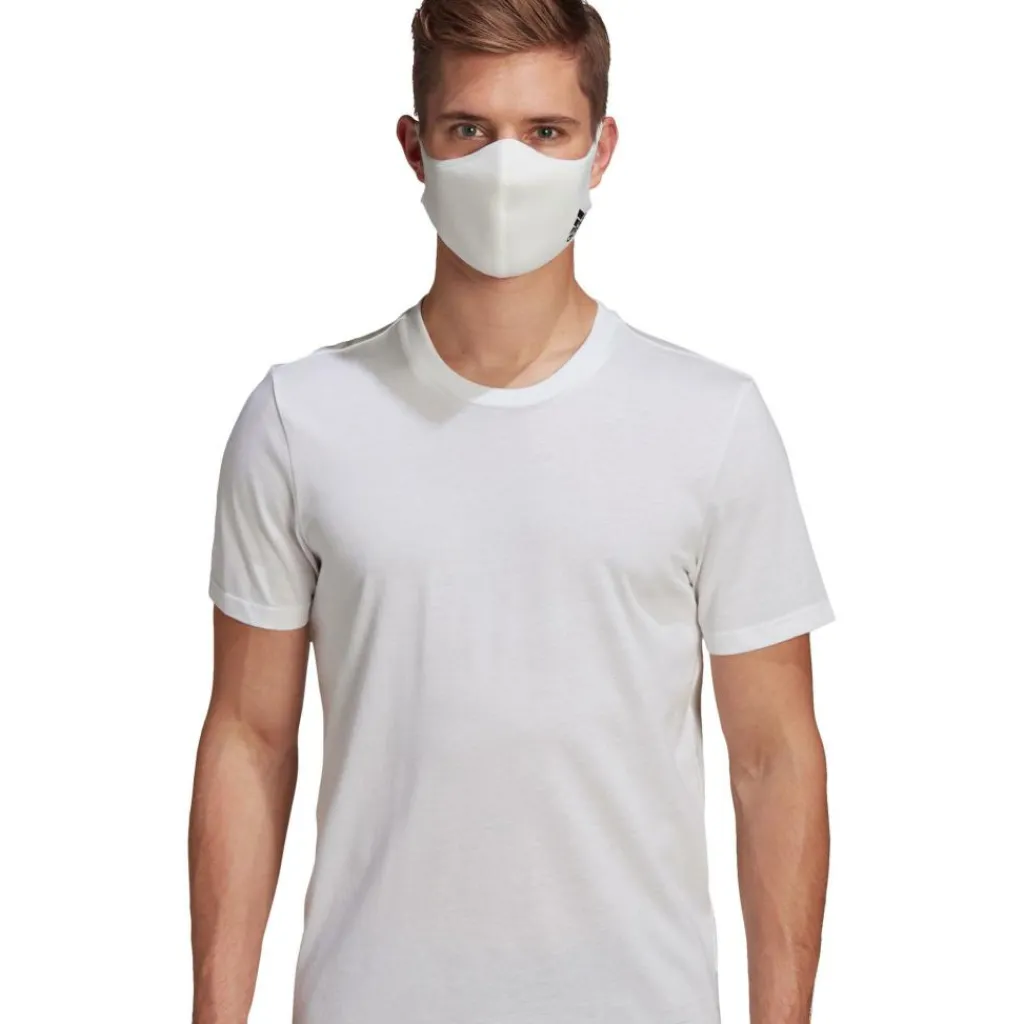 Overige Accessoires-adidas mondkapje white 3-pack - M - L