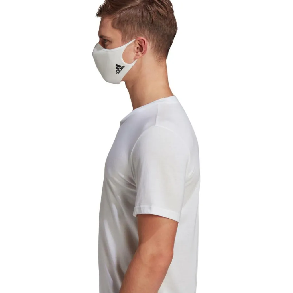 Overige Accessoires-adidas mondkapje white 3-pack - M - L