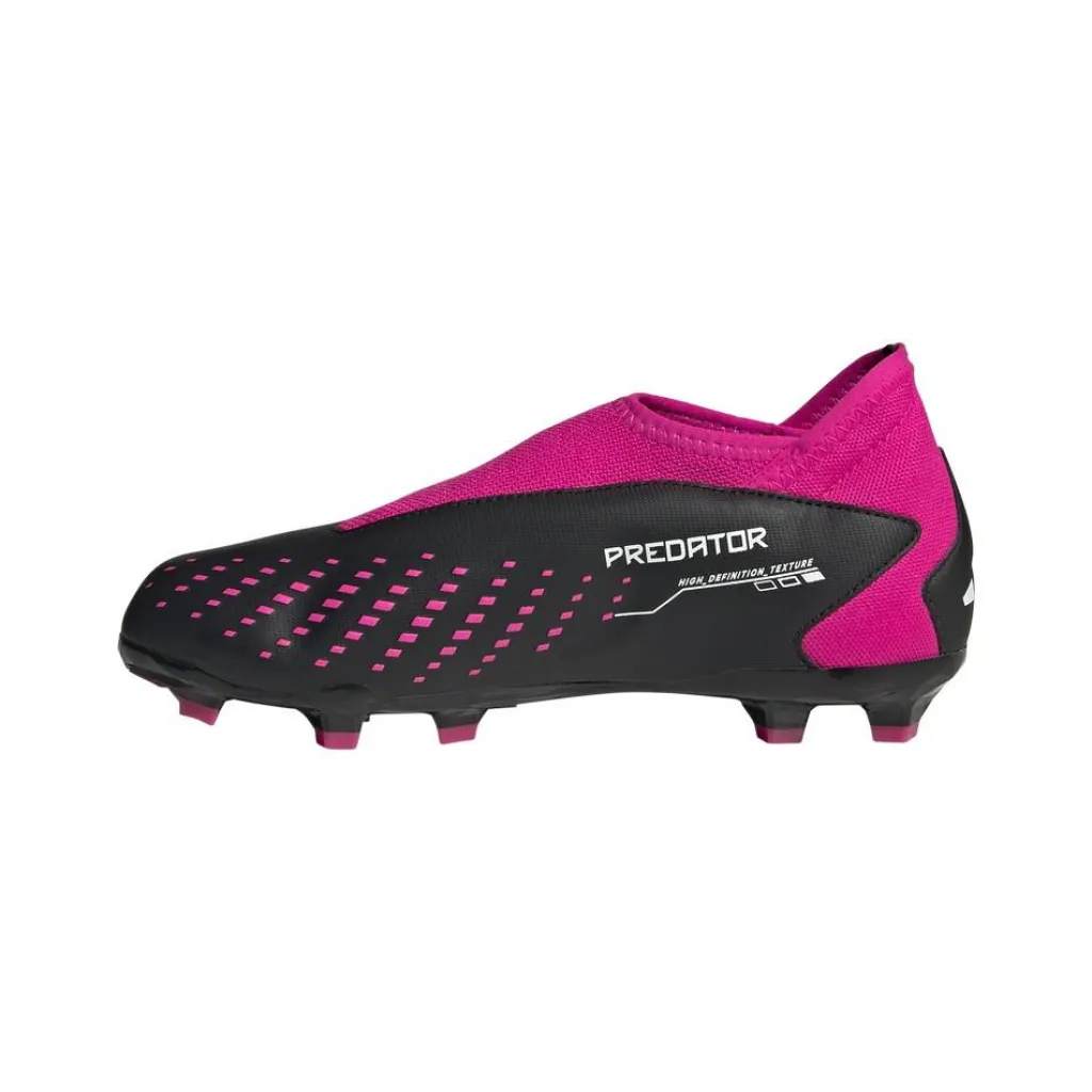 adidas Predator Accuracy.3 voetbalschoenen junior core black cloud white team shock pink 2< Voetbalschoenen