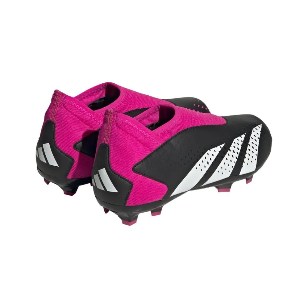 adidas Predator Accuracy.3 voetbalschoenen junior core black cloud white team shock pink 2< Voetbalschoenen