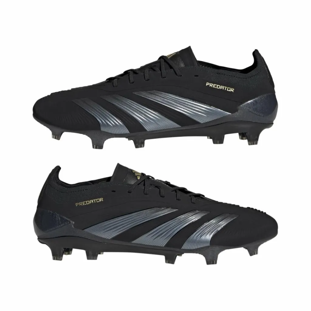Voetbalschoenen-adidas Predator Elite FG voetbalschoenen heren core black carbon gold metallic