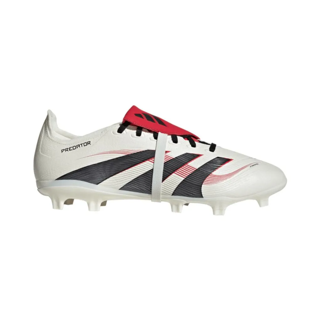 adidas Predator League FG MG voetbalschoenen off white core black pure ruby< Voetbalschoenen