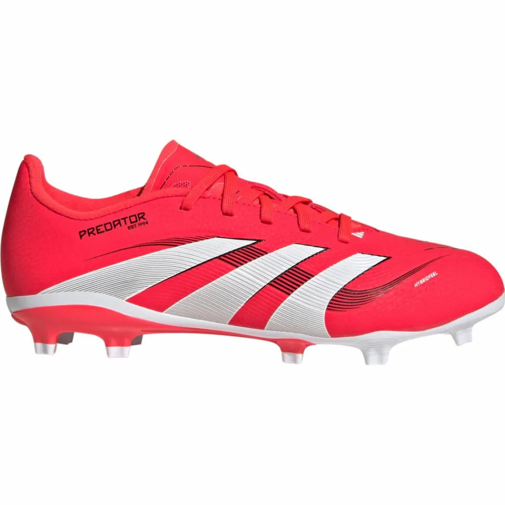 Voetbalschoenen-adidas Predator League FG MG voetbalschoenen junior lucid red cloud white core black