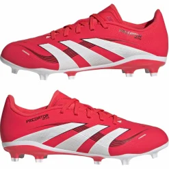 Voetbalschoenen-adidas Predator League FG MG voetbalschoenen junior lucid red cloud white core black