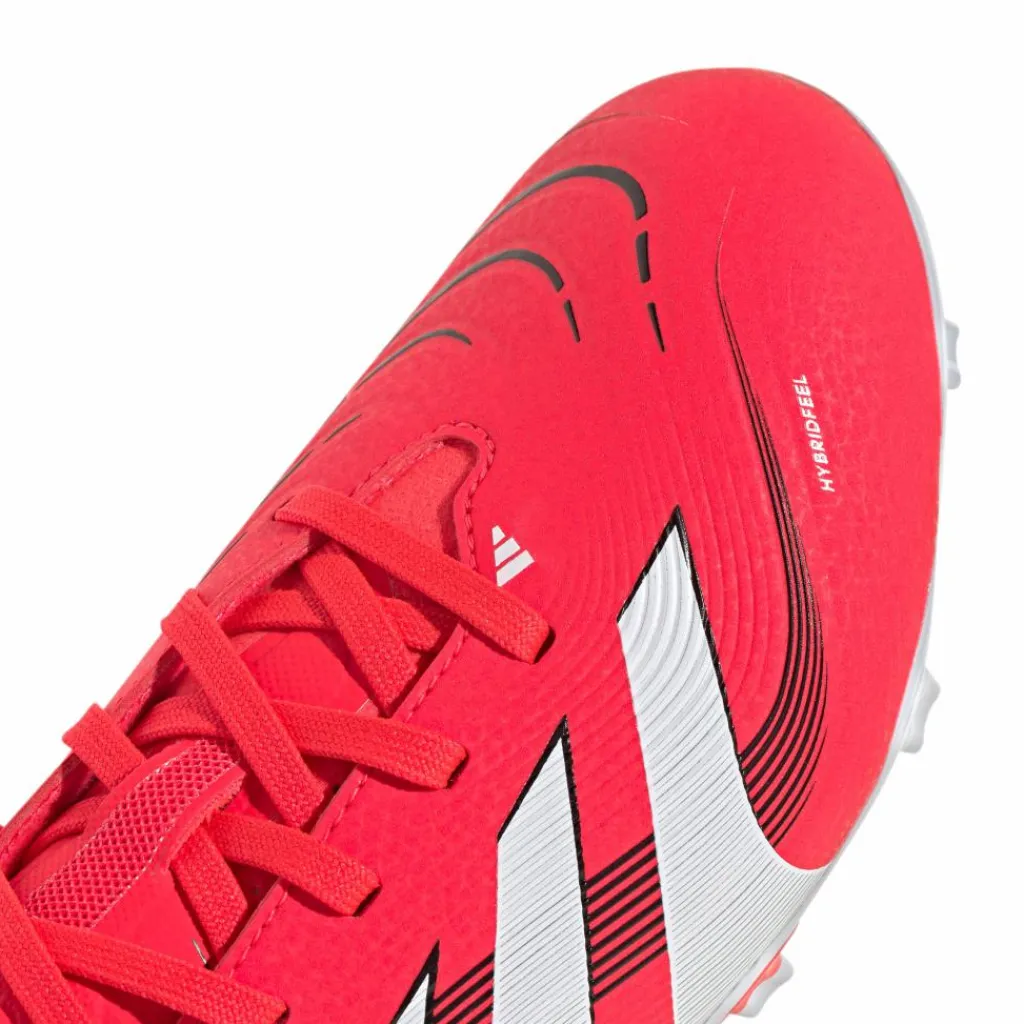 Voetbalschoenen-adidas Predator League FG MG voetbalschoenen junior lucid red cloud white core black
