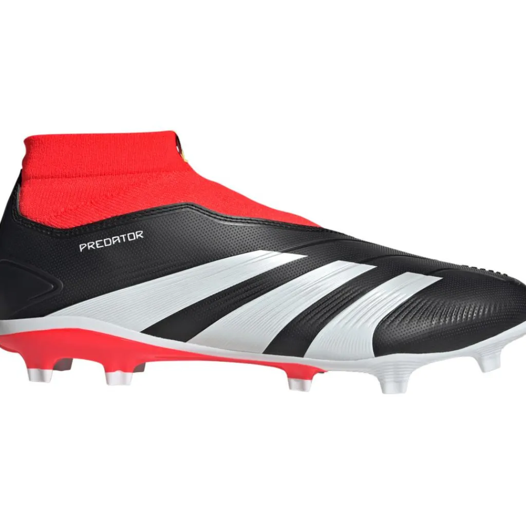 Voetbalschoenen-adidas Predator League Laceless FG voetbalschoenen heren core black cloud white solar red