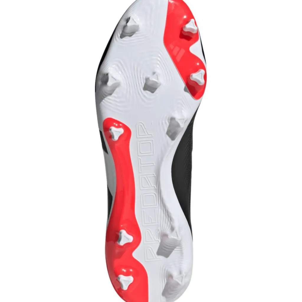 Voetbalschoenen-adidas Predator League Laceless FG voetbalschoenen heren core black cloud white solar red