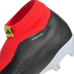 Voetbalschoenen-adidas Predator League Laceless FG voetbalschoenen heren core black cloud white solar red