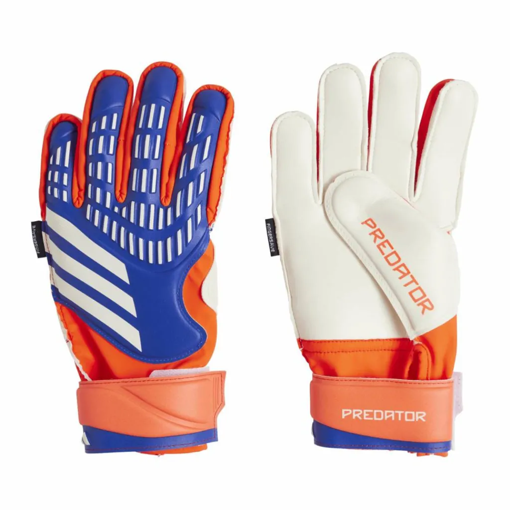 adidas Predator Match Fingersave keepershandschoenen junior lucid blue solar red white< Keepershandschoenen