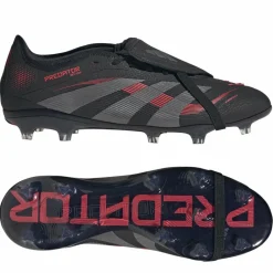 Voetbalschoenen-adidas Predator Pro FG voetbalschoenen heren core black grey four lucid red