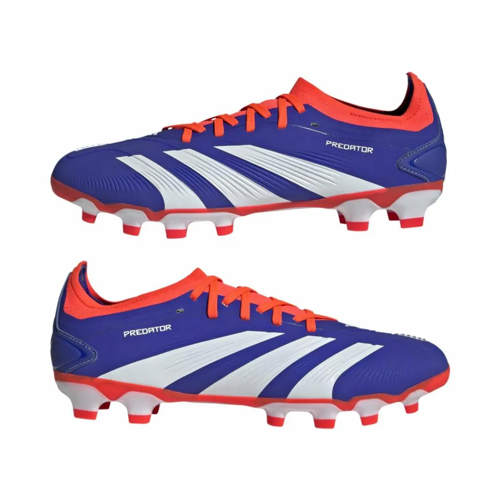 Voetbalschoenen-adidas Predator Pro MG voetbalschoenen heren cloud white solar red lucid blue