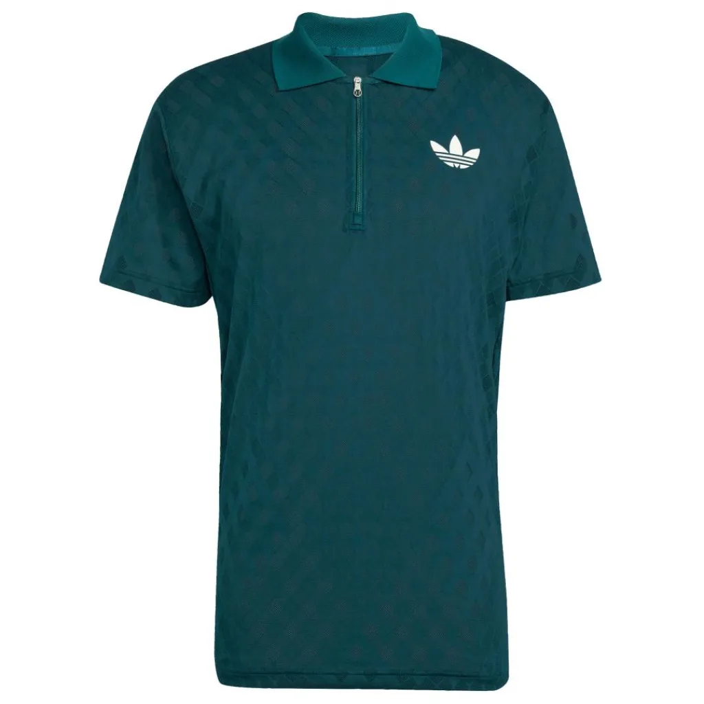 Tenniskleding-adidas Pro Climacool + Freelift tennisshirt heren aurora ivy